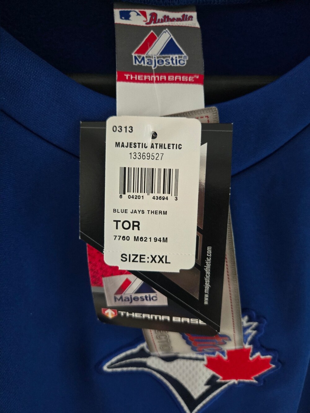 Toronto Blue Jays Majestic Navy Pullover Sweatshirt - Picture 9 of 16